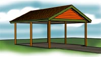 Carport Gable Entry