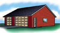 G3636A Garage Plan